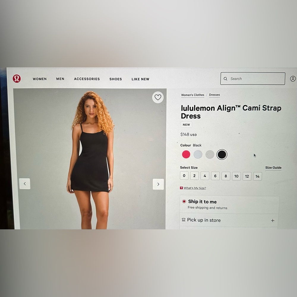 lululemon Align Cami Strap Dress